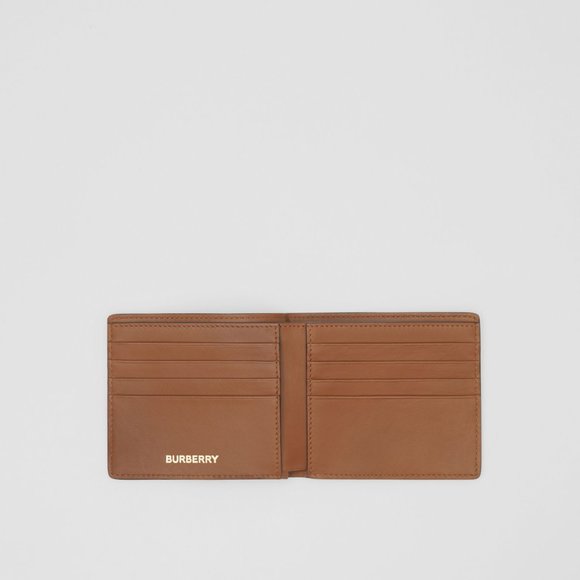 Burberry Monogram Print E-canvas Bifold Wallet - Picture 3 of 3